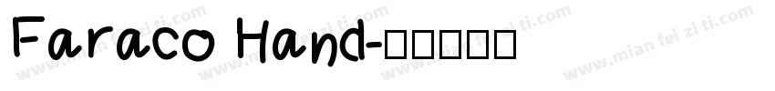 Faraco Hand字体转换